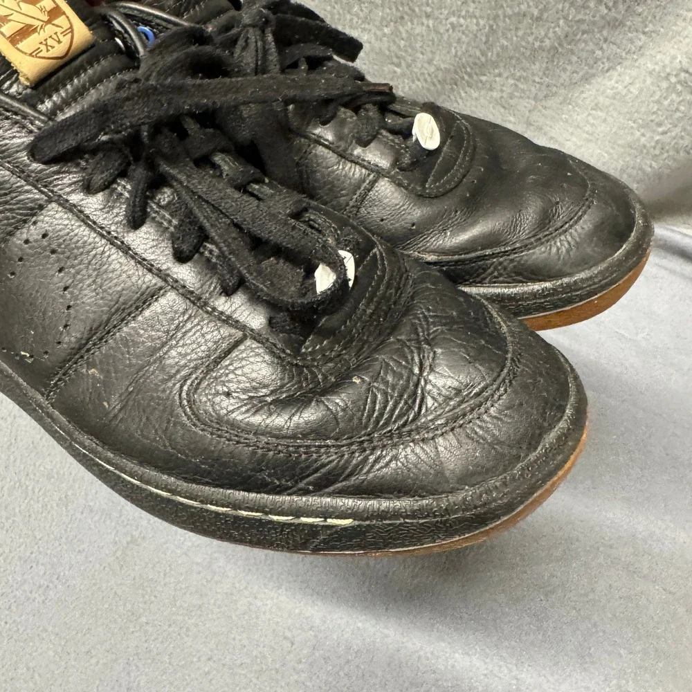 Nike Zoom Sneakers Mens 10.5 Supreme Court XV Black Leather Low Top 447843-003